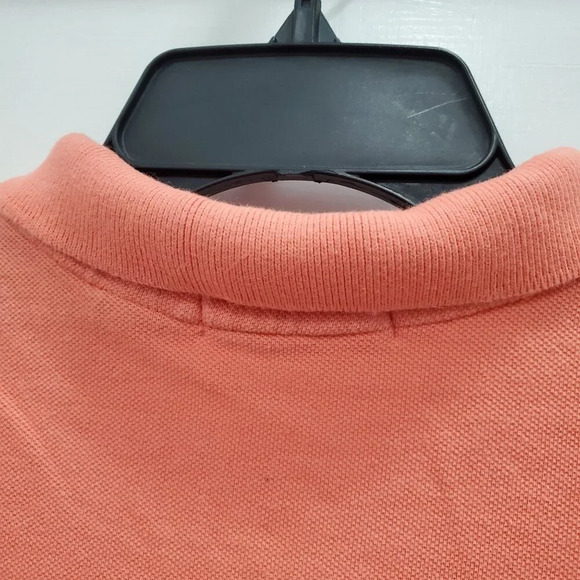 Old Navy Women's Y2K Orange Melon Textured Cap Sleeve Cotton Polo Dress Size S - Picture 6 of 7
